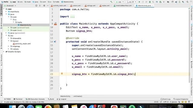 Connecting XML to Java in Android смотреть онлайн