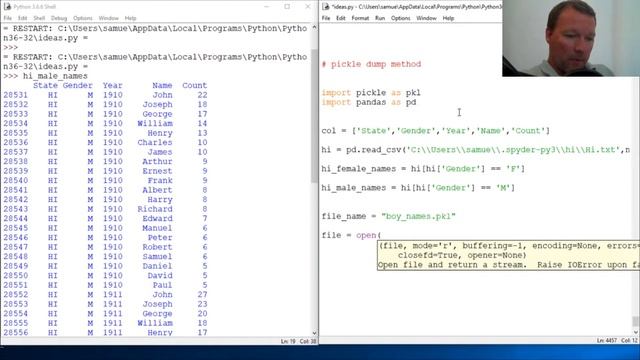 Python Basics Pickle Dump Method смотреть онлайн