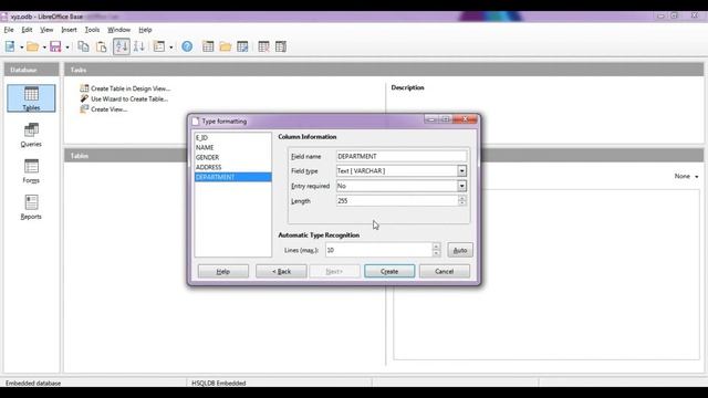 LibreOffice Base Tutorial -4 | Create a Table Using Calc Program | Create Table Using Calc in Base смотреть онлайн