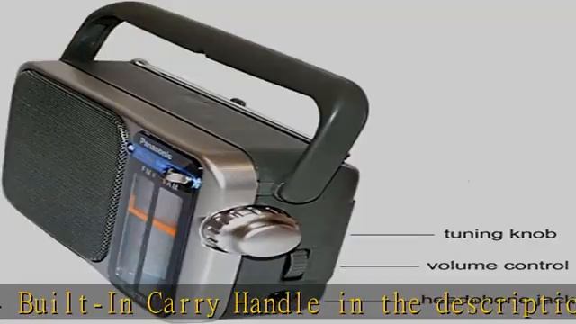 Panasonic RF-2400D / RF-2400 Portable FM/AM Radio with AFC Tuner + 4 X Panasonic AA Batteries + Sta смотреть онлайн