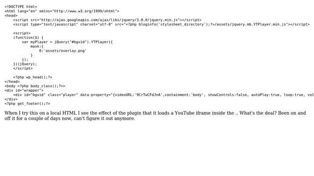 Wordpress: jQuery plugin is loaded correctly, but does nothing смотреть онлайн