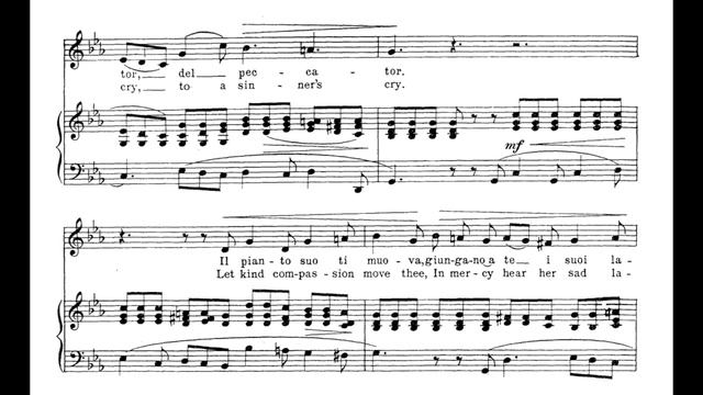 Vergin, tutto amor (F. Durante) - C Minor Piano Accompaniment - Karaoke смотреть онлайн