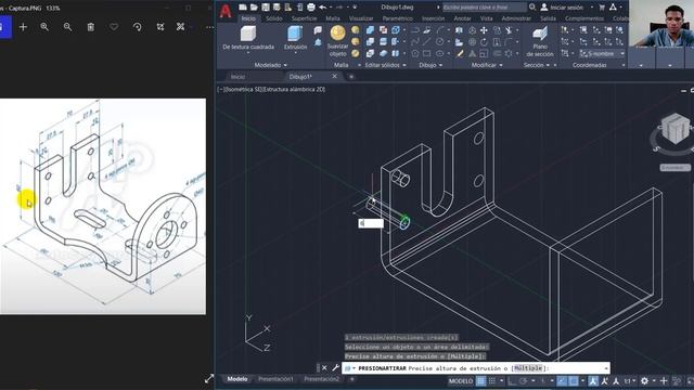 DIBUJO 3D DE AUTOCAD 13 смотреть онлайн