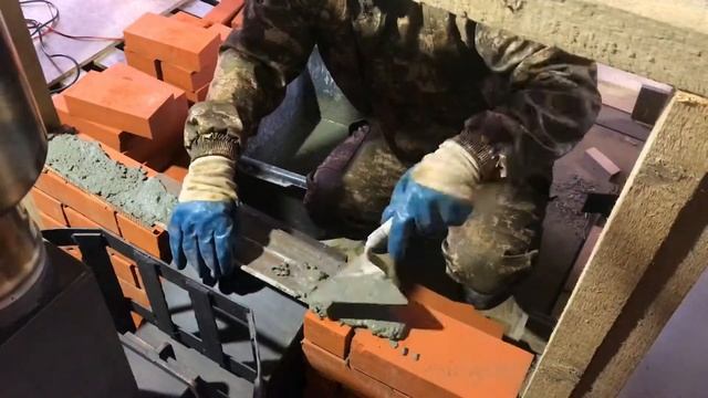 Портал для банной печи.Каркасная баня.Монтаж портала банной печи своими руками смотреть онлайн