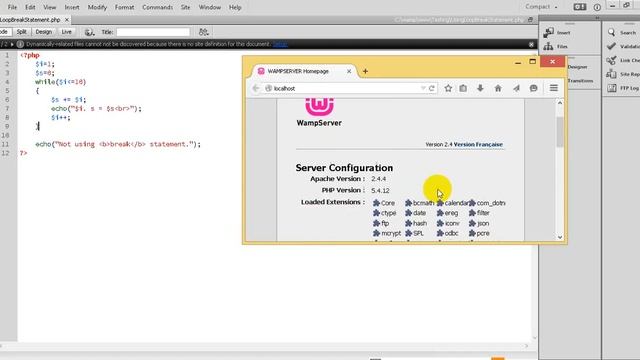 PHP Tutorial 24 How to Using Break Statement with PHP Programming смотреть онлайн