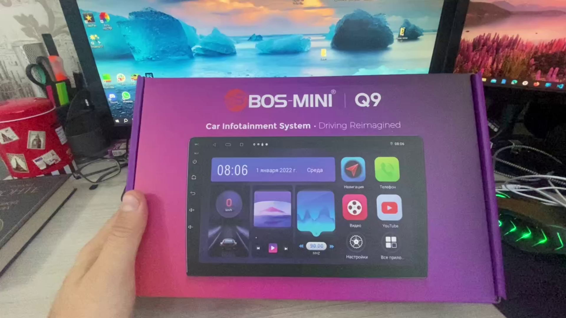 Магнитола за 7 тысяч рублей Bos Mini Q9 с активным охлаждением 2/32 Android 10 смотреть онлайн