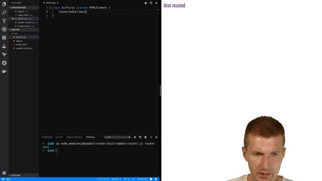 Vaadin Router and WebComponents смотреть онлайн