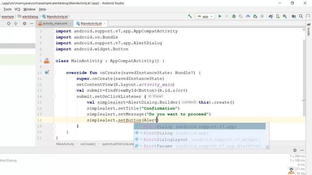Alert Dialog in Android (Kotlin) | Advanced Mobile Programming | Bsc I.T. смотреть онлайн