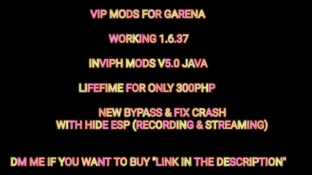 AVAILABLE VIP MOD MENU JAVA | 1.6.37 GARENA | INVIPH?? смотреть онлайн