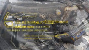 Номер двигателя и вин код Приора 16 кл.