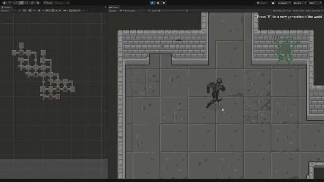Dungeon procedural level generator (Unity3D) смотреть онлайн