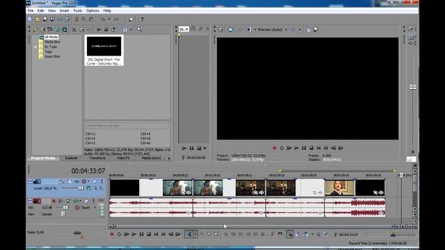 Выделить и переместить несколько видео отрезков в Sony Vegas 13 смотреть онлайн
