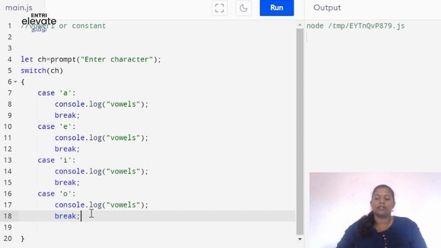 Switch Statement In JavaScript | Switch Case | Selection Statement | JavaScript | Episode 8 | Tamil смотреть онлайн