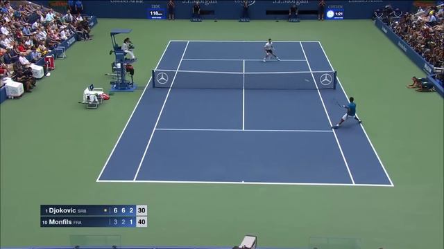 Novak Djokovic Vs Gael Monfils Extended Highlights | 2016 US Open Semifinal
