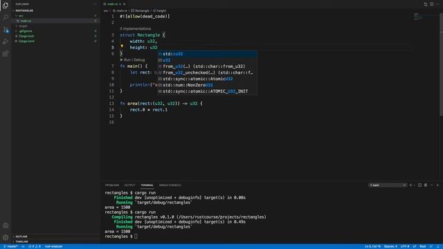 Учим Rust вместе, структуры и методы смотреть онлайн