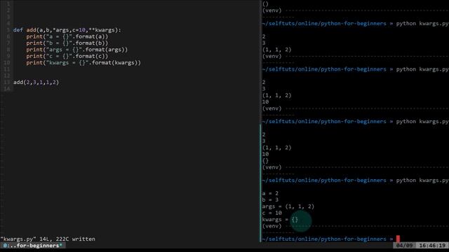 Part 11 - **kwargs in Python | Python for Beginners смотреть онлайн