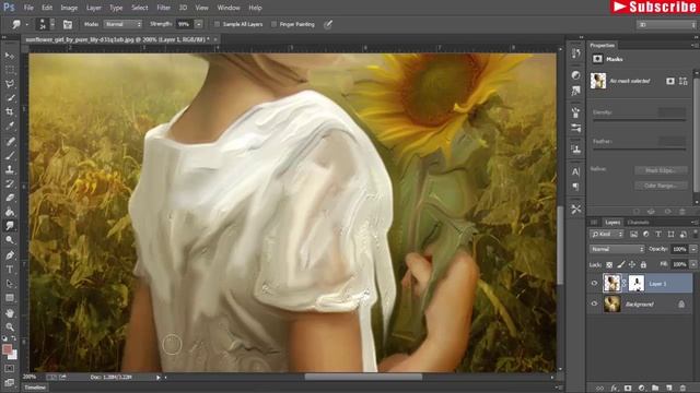 oil painting with masking effect in photoshop cc смотреть онлайн