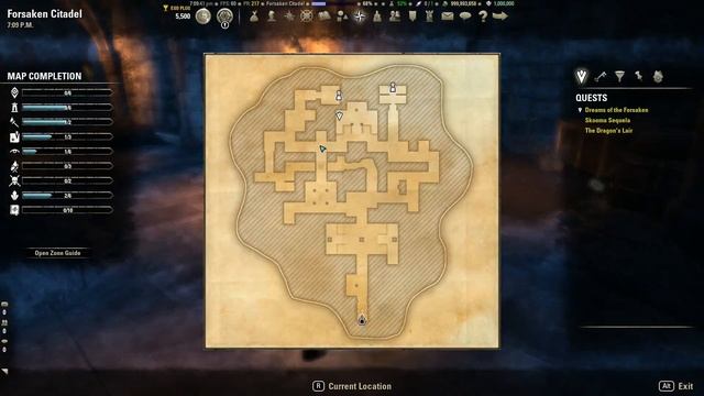 ESO Dragonhold Gameplay - Forsaken Citadel Skyshard - Tour | Dreams of the Forsaken Quest смотреть онлайн