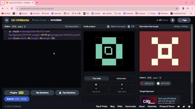 CSS Battle Solution | Daily Targets - 1st November 2023 | CSS3 | CSS Challenge смотреть онлайн