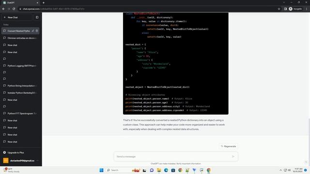 How to convert a nested Python dict to object смотреть онлайн