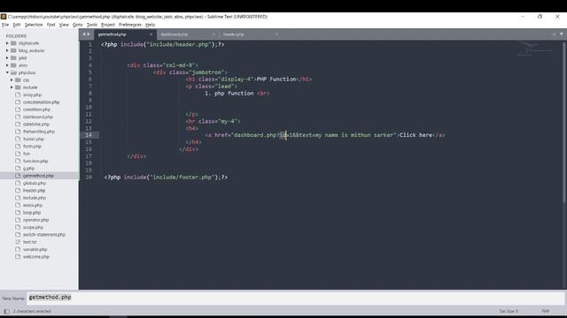 multiple value pass get method in php || by mithun sarker смотреть онлайн