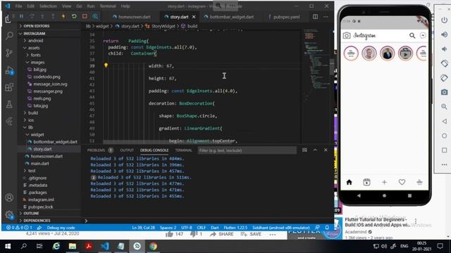 How to Create Instagram App UI in Flutter смотреть онлайн