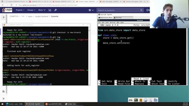 COMP1531 21T3 - 2.1 - Teamwork - Git Team Usage смотреть онлайн