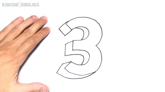 Como dibujar El Numero 3 Paso a Paso смотреть онлайн