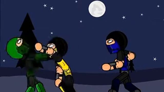 Animating Touch 2 | Mortal Kombat fight Sub-zero vs Skorpion vs noobik vs ???? смотреть онлайн