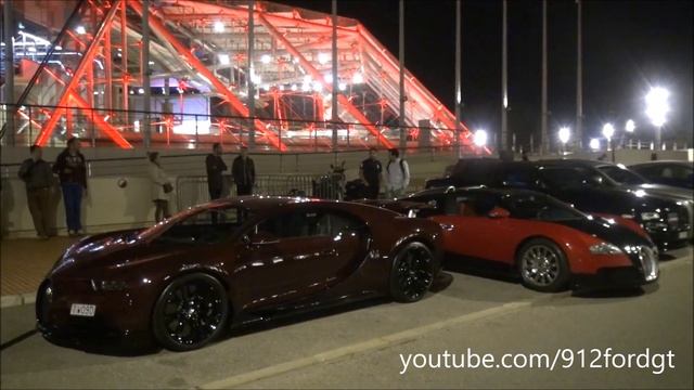 Billionaire bringing 2 Bugattis to the Club - 5 million € worth of cars! смотреть онлайн
