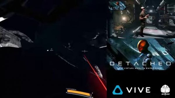 Detached VR Gameplay on HTC Vive Amazing Space Exploration game in Virtual Reality!
