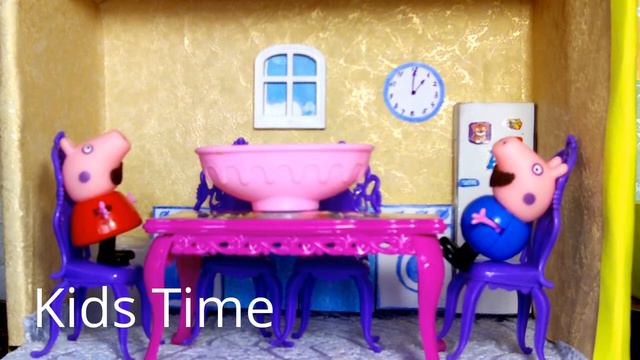 Свинка Пеппа Мультик с игрушками Пеппа и Джорджик объелись конфет Peppa Pig Cartoon toys Peppa смотреть онлайн