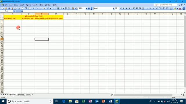 MS-Excel 2003 Format Menu Part 3.mp4 смотреть онлайн