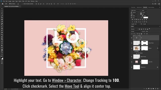 Floral Typography Text Effect - Photoshop Tutorial смотреть онлайн