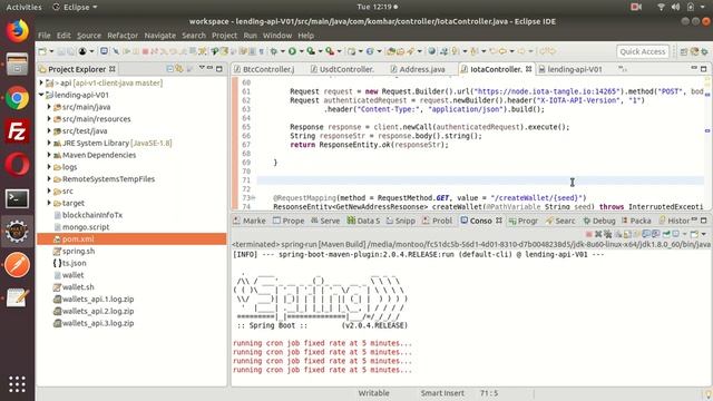 Create an IOTA Address using Java IOTA Client Library смотреть онлайн