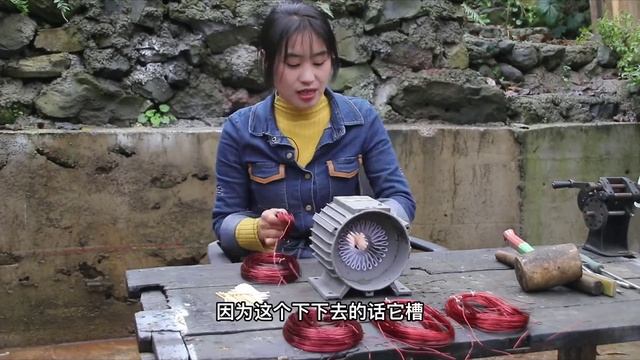 Комбинированный двигатель для ремонта шлифовальной машины, подшипник и двигатель сгорели