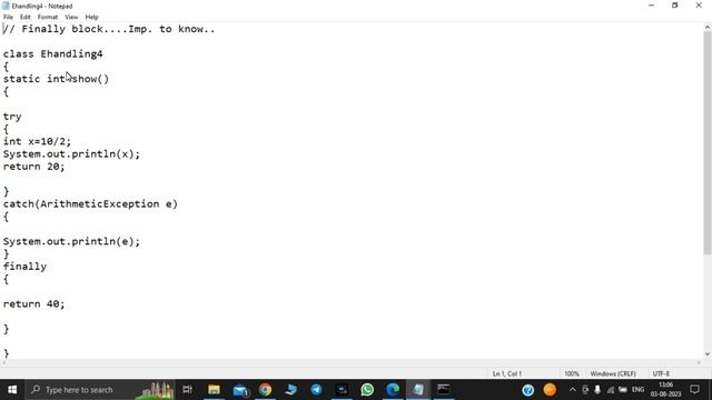 exception handling in java 1 смотреть онлайн