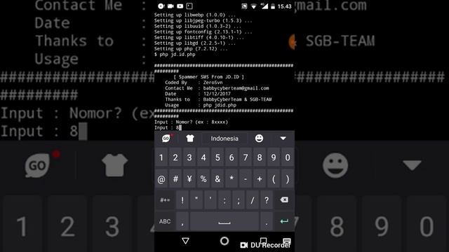 Tutorial Spam SMS In Termux смотреть онлайн
