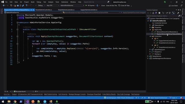 Enable API Versioning in .Net 5 with swagger 6.1.4 смотреть онлайн