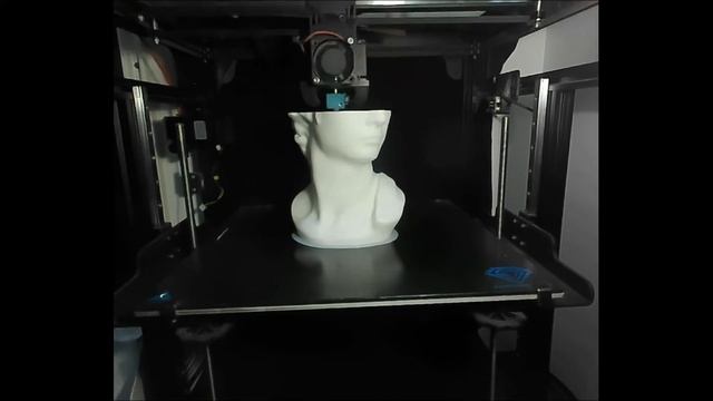 3д печать (ускоренный вариант) / зд печать кашпо голова давида / кашпо давид / 3д принтер / 3д кашп