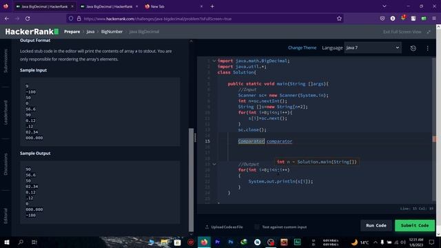 HackerRank java Big Decimal bangla problem solving | the cracker смотреть онлайн