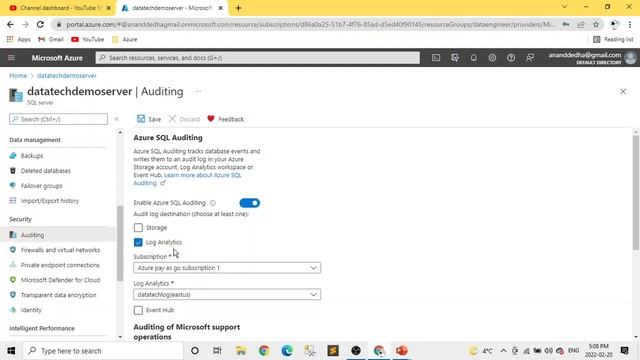 17. Data Engineering on MS Azure DP 203 - Auditing for Azure SQL Database & Azure Synapse Analytics смотреть онлайн