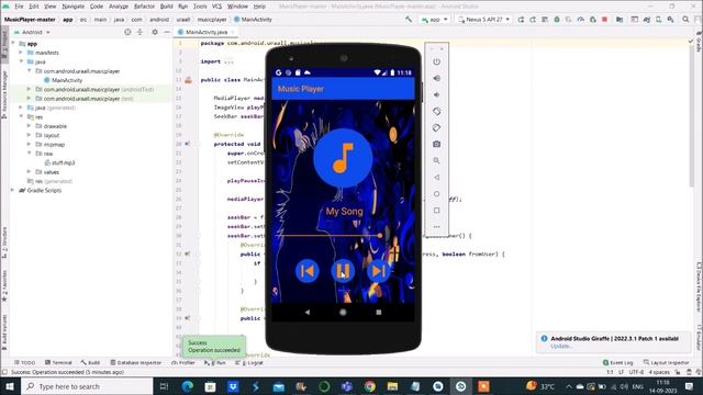 Music Player using Android with Java смотреть онлайн
