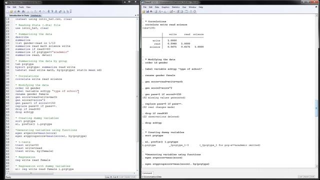 Stata Tutorial: Introduction to Stata смотреть онлайн