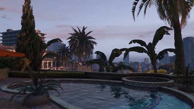 GTA V Michael's Backyard Swimming Pool Ambience смотреть онлайн