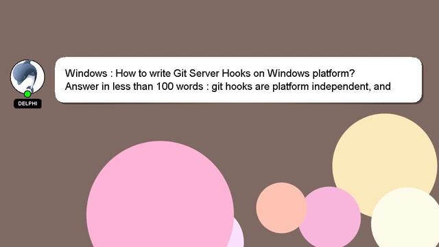 Windows : How to write Git Server Hooks on Windows platform? смотреть онлайн