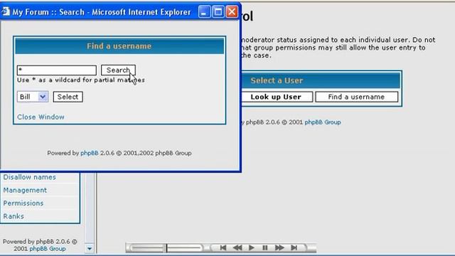 Setting user permissions in PHPBB смотреть онлайн
