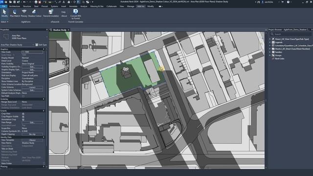Shadow Study in Revit - Shadow Colour 1.8 Tutorial смотреть онлайн
