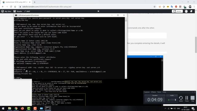 Authenticate SFDX Using JWT смотреть онлайн