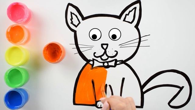 How to draw a Kitten easy for kids смотреть онлайн